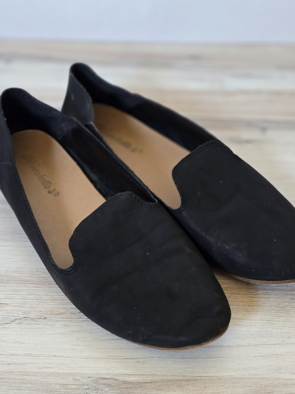 Breckelles Black Suede-Look Slip-On Loafers